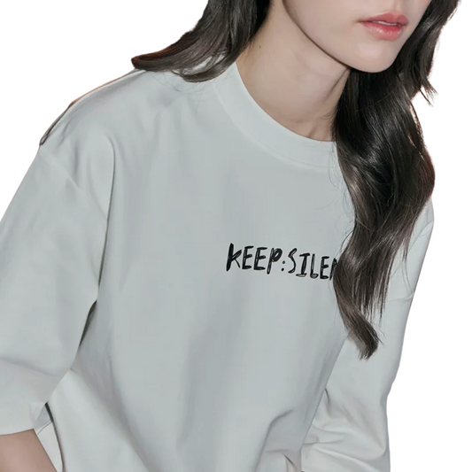KEEP WHITE TEE-LOGO