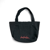 Shhh TOTE Black Denim