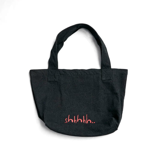 Shhh TOTE Black Denim