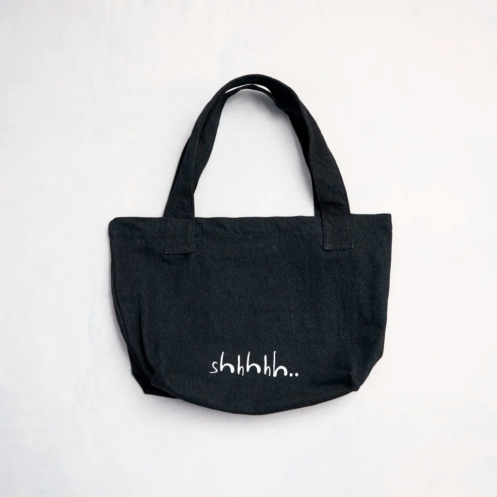 Shhh TOTE Coal Denim