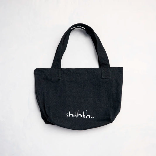 Shhh TOTE Coal Denim