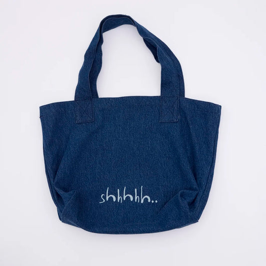 Shhh TOTE Deep Denim